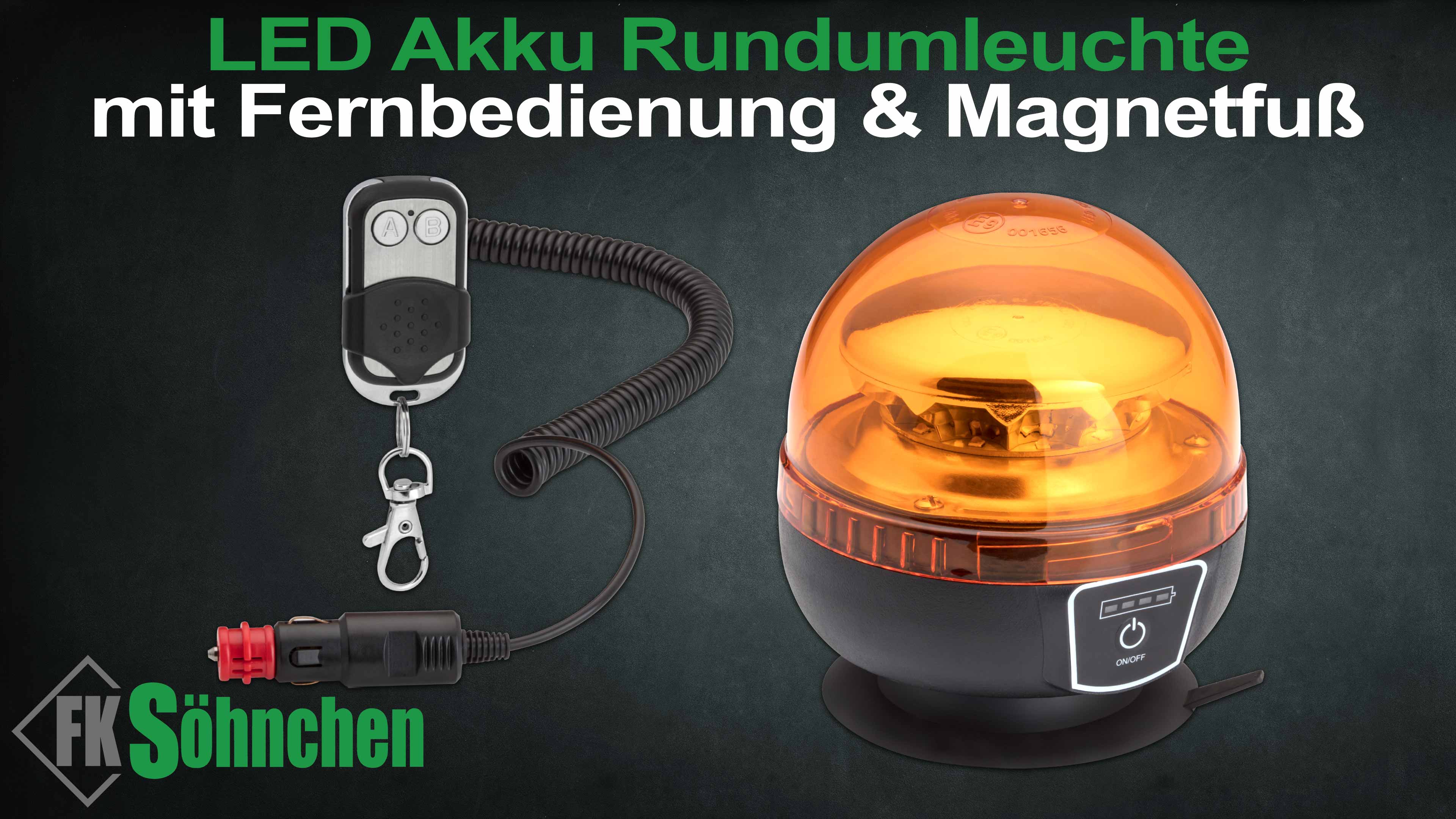 Akku Rundumleuchte LED 12/24V - 7070010323, 90,99 €